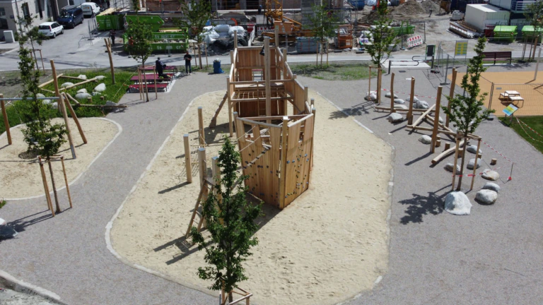 Diamaltpark in München – Projekt von Stadt & Spiel, Projektansicht